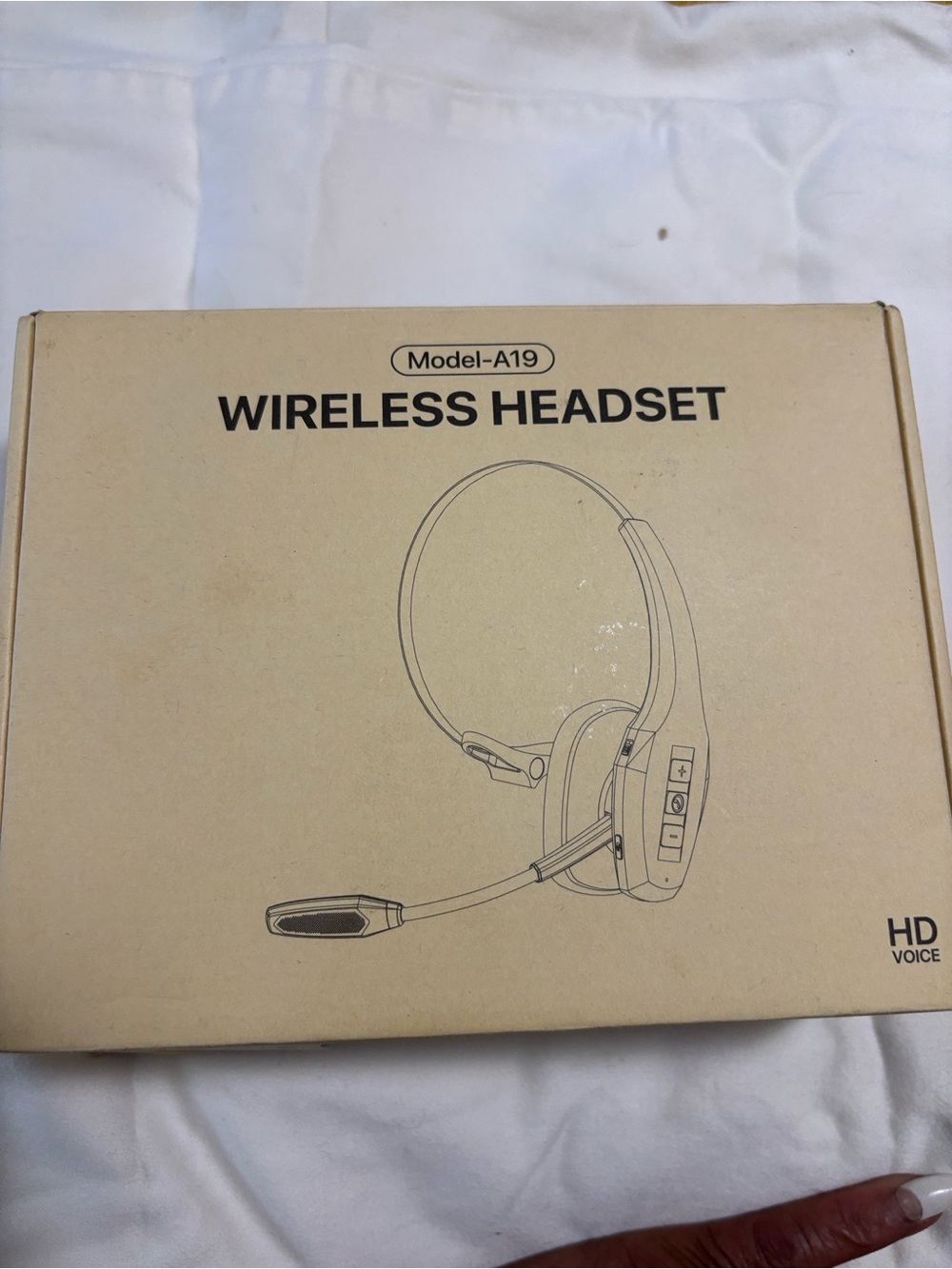 Wireless Headset Model A19 - Black